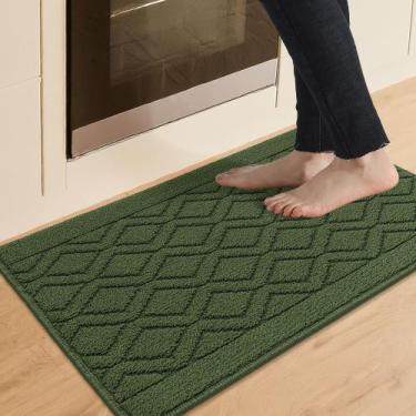 Imagem de Tapetes de cozinha COSY HOMEER Non Slip 20x30cm Absorvente Verde