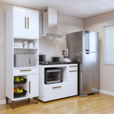 Imagem de Conjunto 2 Peças Paneleiro com Fruteira e Balcão 5 Bocas Teresinha - K