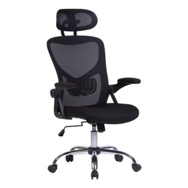 Imagem de Cadeira Escritorio Tela Mesh Com Encosto Alto Ate 120kg