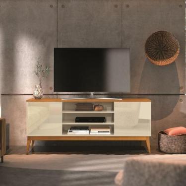 Imagem de Rack para Tv 65 Polegadas Pés em Madeira Maciça Titan - EDN Móveis