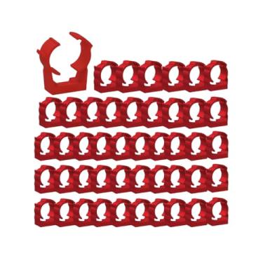 Imagem de Abraçadeira Conduite Eletroduto Pvc Sobrepor 1 Polegada 50pç (Vermelho)