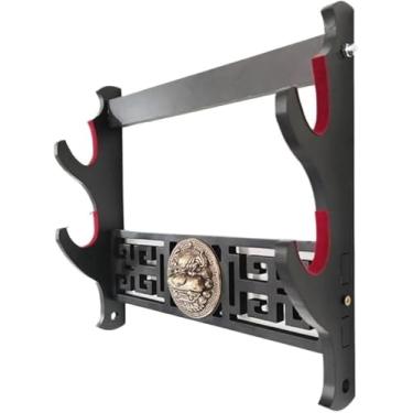 Imagem de Suporte De Espada De Samurai, Suporte De Espada De Cabide De Parede, Suporte De Espada De Montagem Em Parede, Suporte De Espada, Suporte De Parede De 1/2/3/4 Montagem Em Parede, One Color, 34cm