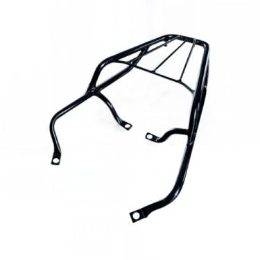 Imagem de Bau Moto，Porta-Bagagens + Top Case 28 Litros 2006-2011 Preto Cromado(Bagageiro Preto)