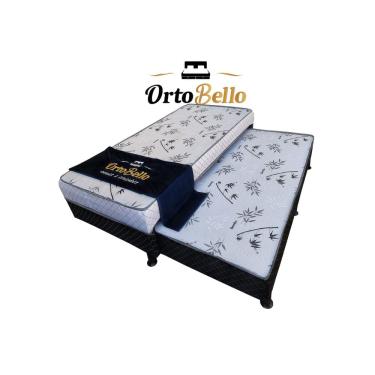 Imagem de Cama Box Solteiro Com Auxiliar Conjugado Mônaco Espuma D23 - Ortobello