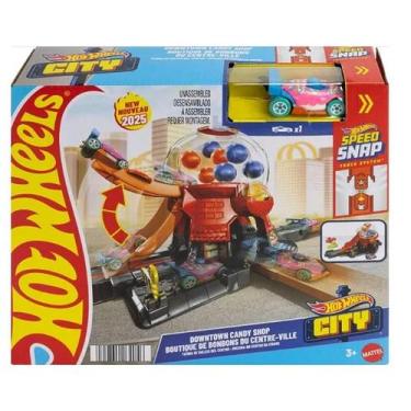 Imagem de Hot Wheels Pista City Downtown Loja de Doces - Mattel