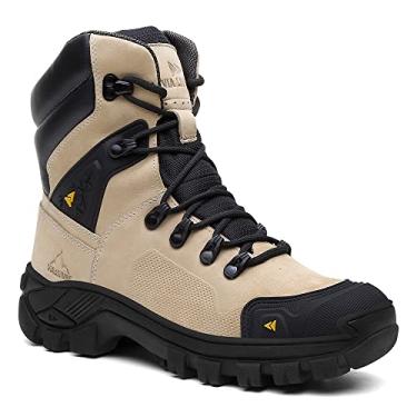 Imagem de Coturno Masculino Cano Alto em Couro Com Biqueira e Palmilhas Ortopédicas (Nude, br_footwear_size_system, adult, numeric, numeric_40)