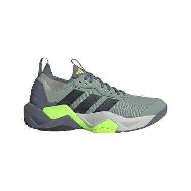 Imagem de adidas Rapidmove Advance 2 Tênis de treino masculino, Verde prata/preto/limão lúcido, 43