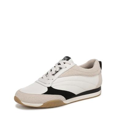 Imagem de Naturalizer Tênis feminino Tao, Couro branco/preto quente/camurça, 11 Wide