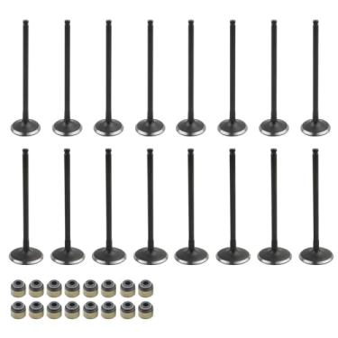 Imagem de 14711-PNL-E00 8 válvulas de admissão, 8 válvulas de escape e 16 vedações a vapor de válvulas, kit compatível com Acura Honda 2.0L 2.3L 2.4L K20A3 K20Z3 K23A1 K24A Substitui 14711-PNA-000,14721-PNA