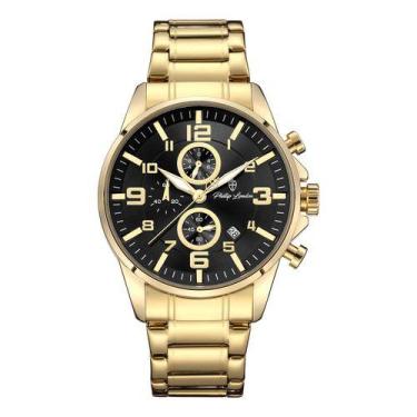 Imagem de Relógio Masculino Phillip London Chelsea Gold Black
