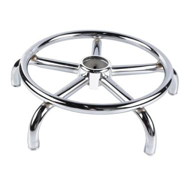 Imagem de KiBcsLic Base de banco redonda de 31 cm, peças universais, cadeira de bar, salão de beleza, barbeiro, cabeleireiro e jogos