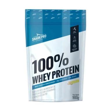 Imagem de 100% Whey Protein Concentrado Shark Pro Refil 900g, Chocolate Branco, 