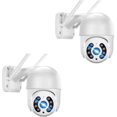 Imagem de Kit com 2 Câmeras de Vigilância e Segurança Ip Wifi H0 1080p A8 Prova Dágua Infravermelho com conexão Wifi