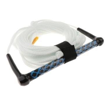 Imagem de IEUDNS Corda para esqui aquático Wake Board, corda para wakeboard com alça, linha multifuncional para esportes aquáticos para wakeboard, esquis, surfe, Corda Branca