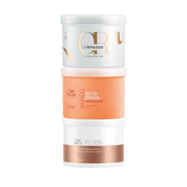 Imagem de Cronograma Capilar Wella Fusion, Enrich e Oil Reflections 500ml - Well