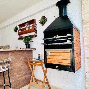 Imagem de Churrasqueira de Bancada e Parede Wall Plus Vulkania Grill a Carvão Gr