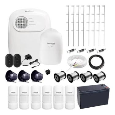 Imagem de Kit de Segurança Dupla Intelbras Cerca Elétrica e Alarme com Acesso Re
