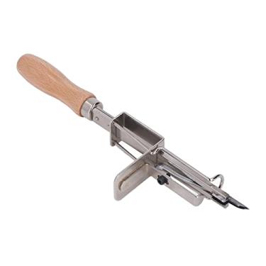 Imagem de Ferramenta de ferramenta de tuffing de mão Tufa Tufting Tool Carpet Tufting Handtool com alça de madeira Metal resistente Operação rápida flexível para o artesanato em casa