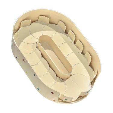 Imagem de Fenteer Organizador Lazy Susan, dispensador de bebidas giratório, organizador de condimentos multifuncional para geladeira, armário de especiarias, Leite Branco