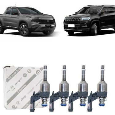 Imagem de 4 bicos injetores toro pulse renegade compass turbo 463380 - MOPAR