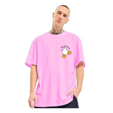 Imagem de Camiseta Unissex Oversized Academia Donald Geek Nerd - FSL.CONF, Rosa,