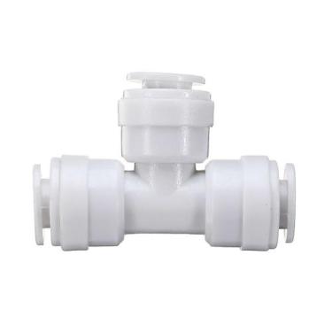 Imagem de Conector T Engate Rápido Para Mangueira 1/4 União Nylon - BR Fish Aqua