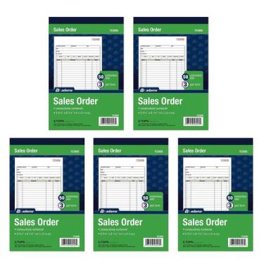 Imagem de Livro de pedidos de vendas Adams, 3 partes, Carbonless, 250 conjuntos,