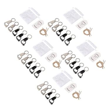 Imagem de Zhjvihx Chaveiro Com Pegada de Bebê Lembrancinhas, Requintado Chaveiro Com Pegada de Bebê 24 Conjuntos para Chá de