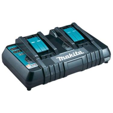 Imagem de Carregador Duplo de Bateria 18V e 14.4V Makita DC18RD, 220V