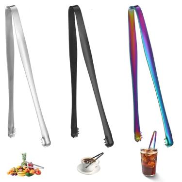 Imagem de MBAIYO Ferramenta de remoção de chalaza, 3 peças de pinças de cozinha multiuso dentadas de aço inoxidável, clipe de gelo, removedor de calaza, separadores de ovos para cozinhar alimentos, pastelaria