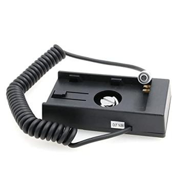 Imagem de ZBLZGP Adaptador de placa de montagem de fonte de alimentação de bateria U60 para Sony BP-U30/U60/U90/BP-U para câmera de bolso Blackmagic Cinema BMPCC 4K (cabo enrolado)