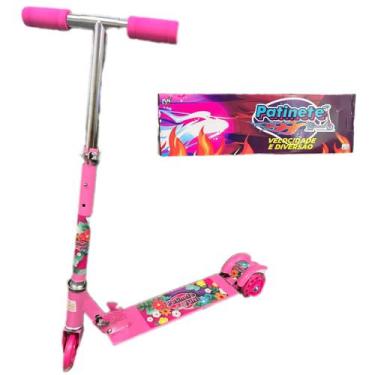 Imagem de Patinete infantil 3 rodas com som e luz cesto brinquedo - Fun Game, Ro