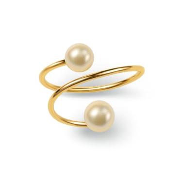 Imagem de Anel Porta Guardanapo Elegante Em Metal Decoracao Refinada Para Mesa(Argola Pérola)