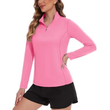 Imagem de Camisas de golfe TACVASEN femininas de manga comprida UPF 50+ Sun S ro