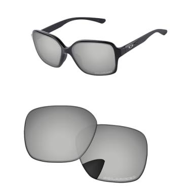 Imagem de PapaViva Lentes de substituição para óculos de sol Oakley Proxy OO9312 Prata cromada - Polarizadas