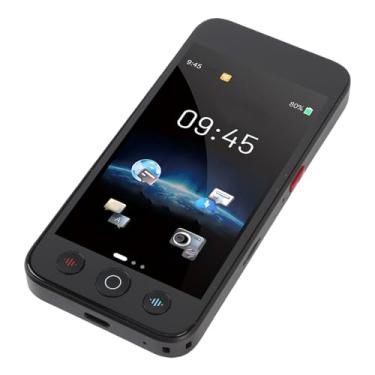 Imagem de Bewinner Dispositivo de Tradutor de Idioma AI 142 Idiomas Offline Tradução de Gravação de Fotos Em Tempo Real para Viajantes Aprendendo Negócios (câmera de 8MP) Azul Portátil