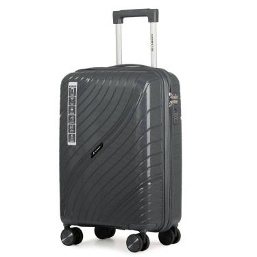 Imagem de Mala de Viagem 10kg de Bordo em Polipropileno e Zíper Duplo Antifurto com Rodas 360º e Cadeado - Padrão Anac - Allabard