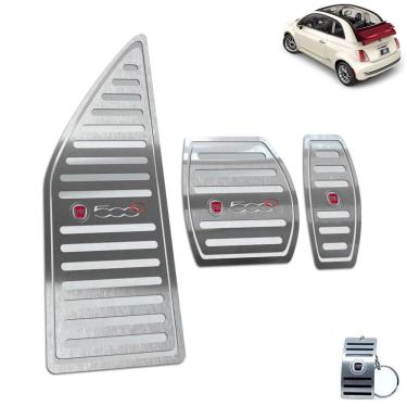 Imagem de Descanso Pedaleira Auto Fiat 500 Cabrio 2012 A 2015 Prata