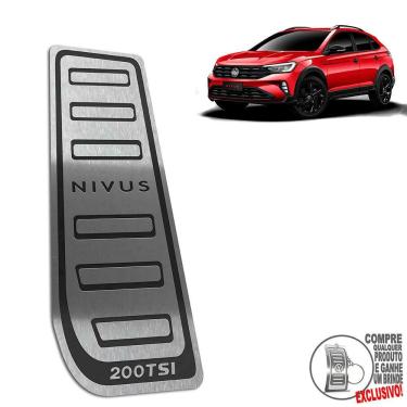 Imagem de Descanso De Pé Aço Inox Volkswagen Nivus Highline Preto