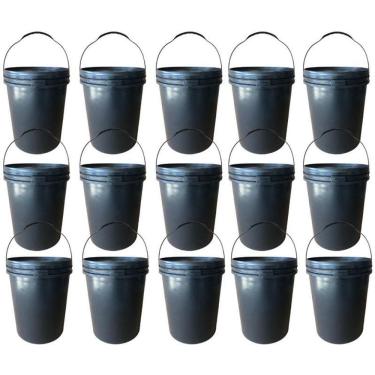 Imagem de Balde 16L Para Acetona Com Tampa - 15 Pçs