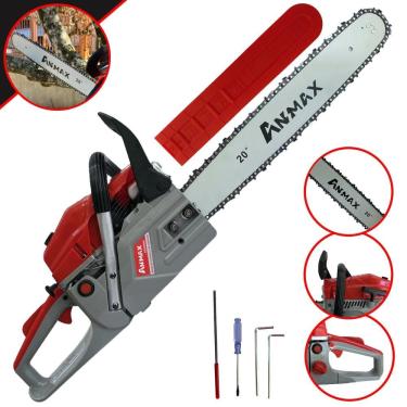 Imagem de Motorsserra Motosserra CS5800A Anmax À Gasolina Motor 2T 58cc 3HP Alta Rotação Sabre 20 Polegadas Ponta Rolante Corrente 36 Dentes