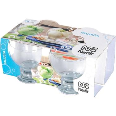 Imagem de Conjunto 4 Taças de Vidro Sobremesa Paulista Nadir