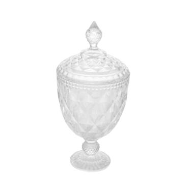 Imagem de LYOR - Potiche de Cristal com Pé Diamond 15cm x 32cm