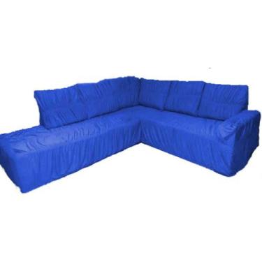 Imagem de Capa de Sofa Para Canto Chaise Em Malha Gel Elasticada (Sala, Decoraçã
