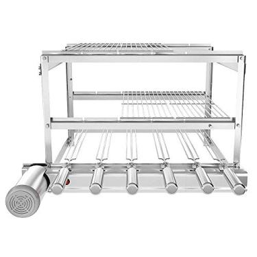 Imagem de Churrasqueira Grill MULTINÍVEL Inox SEVEFORT 6 Espetos Giratórios