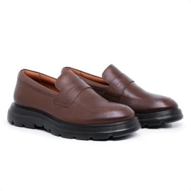 Imagem de Sapato Loafer em Couro Floater Legítimo Masculino de Luxo Estilo Social