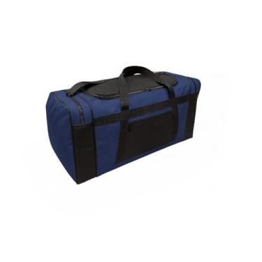 Imagem de Sacola De Viagem Extra Grande | Bolsa Esportiva Feminina De Alta Capacidade | Ideal Para Academia, Praia E Viagens | SacolãO Resistente(Azul Escuro)