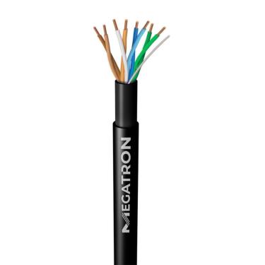 Imagem de Bobina de Cabo U/UTP CAT5E para rede - Megatron - Dupla Capa - Homologado - 305 metros - Preto