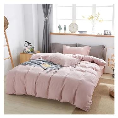 Imagem de Capa de edredom 100% algodão chique luxo simples roupa de cama ultra macia tamanho grande Queen King Size (E Queen)