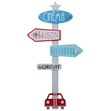 Imagem de Cabide infantil de madeira maciça para decoração de parede, suporte de armazenamento, suporte de parede, árvore, 130 cm de altura